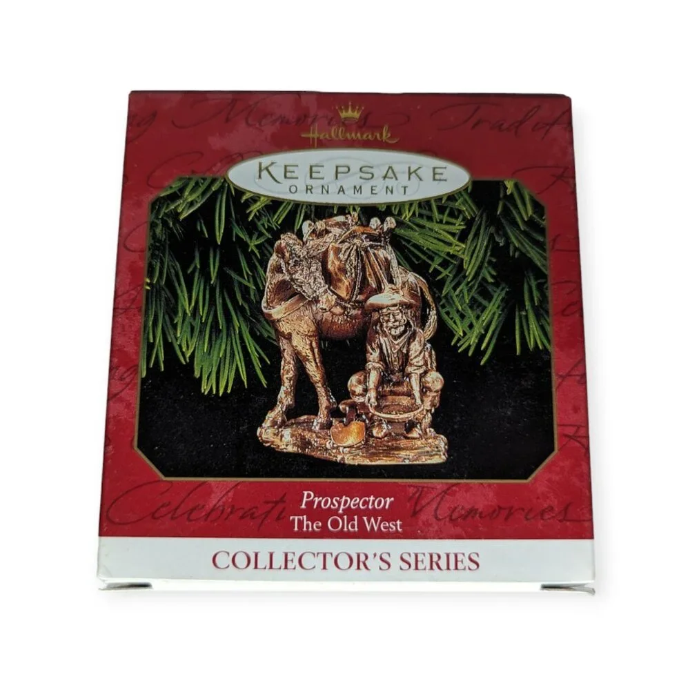 Vintage 1999 Hallmark Keepsake Ornament Prospector Old West